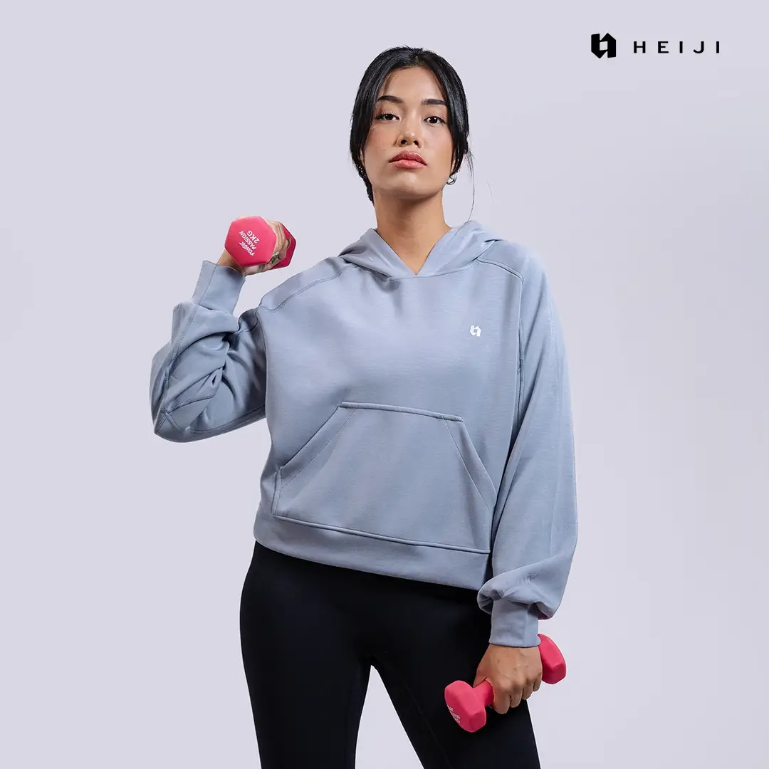 HEIJI - STYLE MistAir Hoodie | Jaket hoodie wanita casual | Ultra soft, Cooling effect, 4 Way stretch