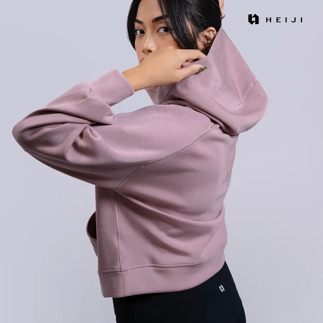 HEIJI - STYLE MistAir Hoodie | Jaket hoodie wanita casual | Ultra soft, Cooling effect, 4 Way stretch