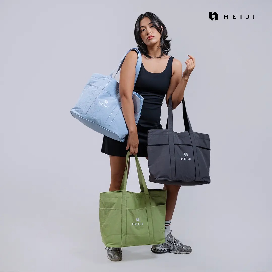 HEIJI - FLOW SoftCarry Tote Bag | Tas totebag olahraga multifungsi kapasitas besar | Lightweight & Durable