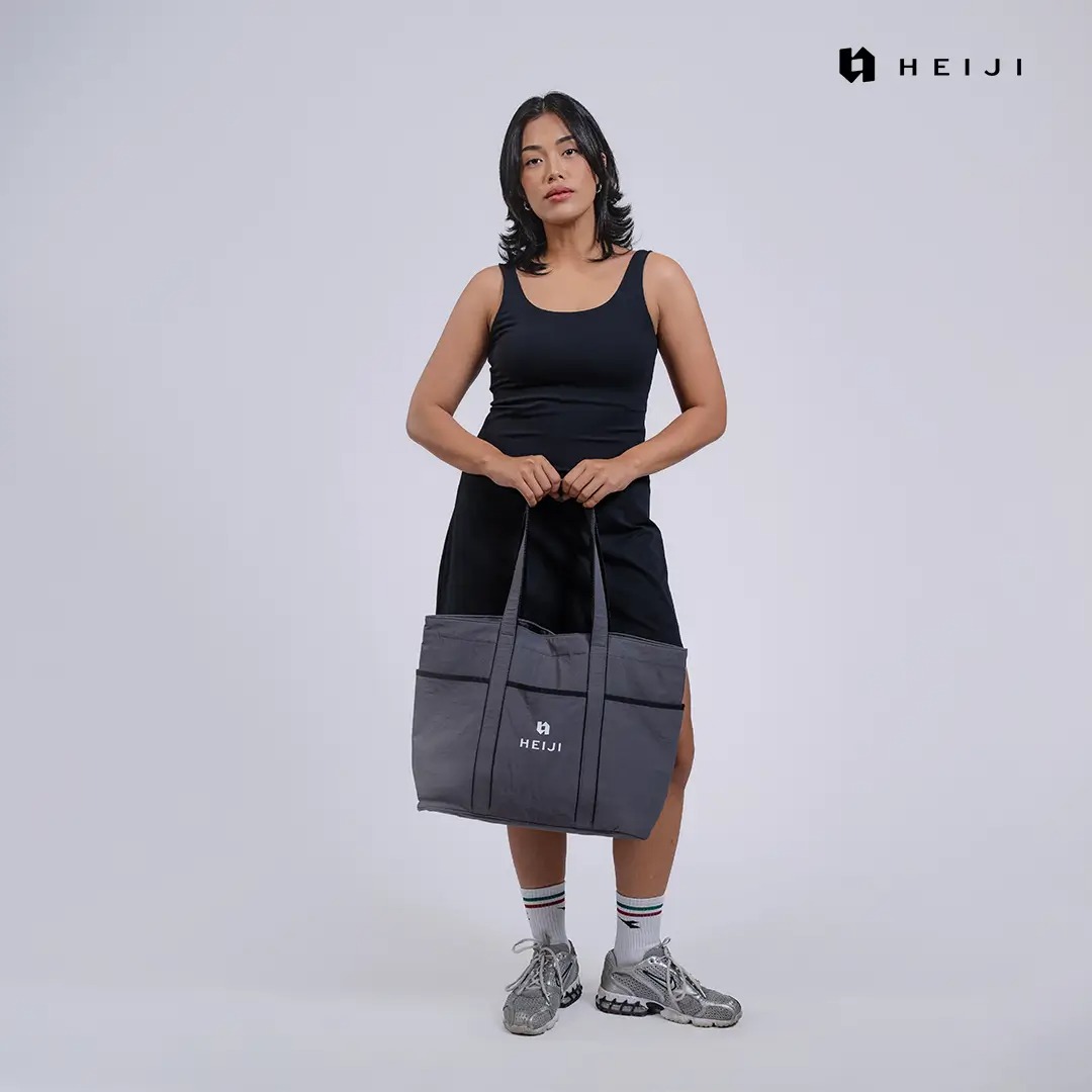 HEIJI - FLOW SoftCarry Tote Bag | Tas totebag olahraga multifungsi kapasitas besar | Lightweight & Durable