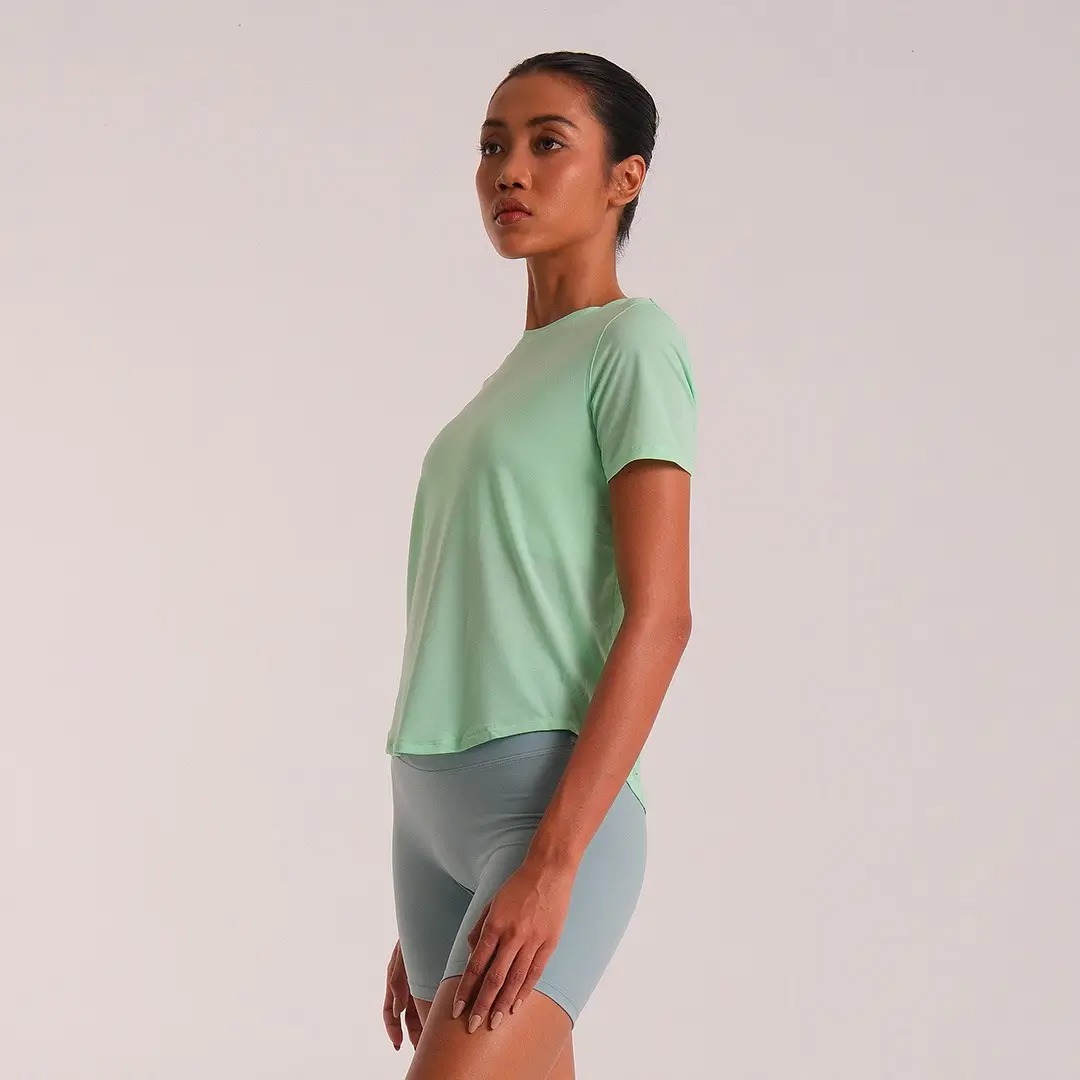 HEIJI - COURT Breathable Excercise T-Shirt | Kaos olahraga wanita tenis padel| Breathable, Lightweight, Quick dry