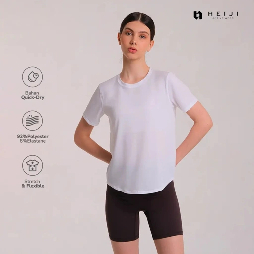 Image of HEIJI - Breathable Excercise T-Shirt - Kaos Olahraga Lengan Pendek