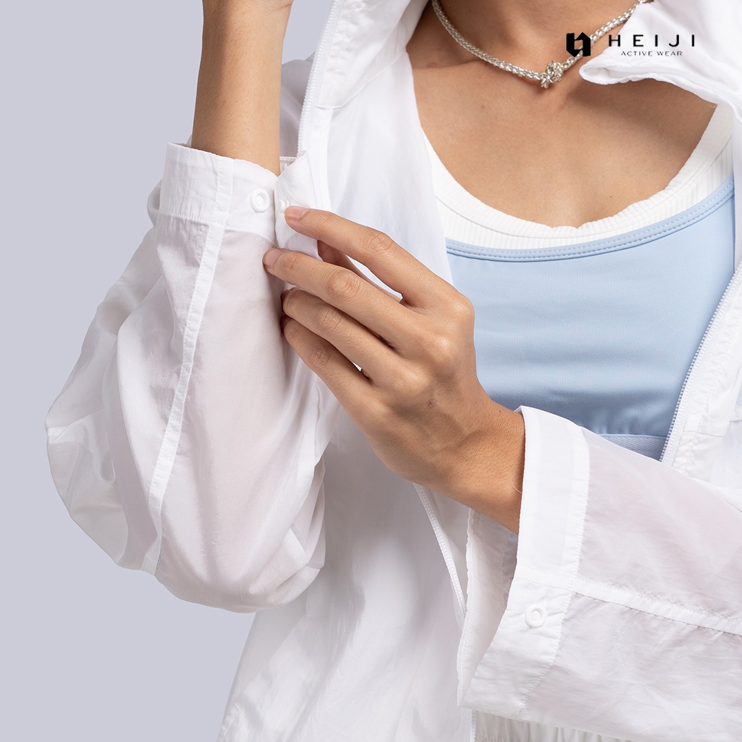 HEIJI - STYLE Daily Windflow Jacket | Jaket olahraga, running wanita casual | Lightweight, Quick dry & Moisture wicking