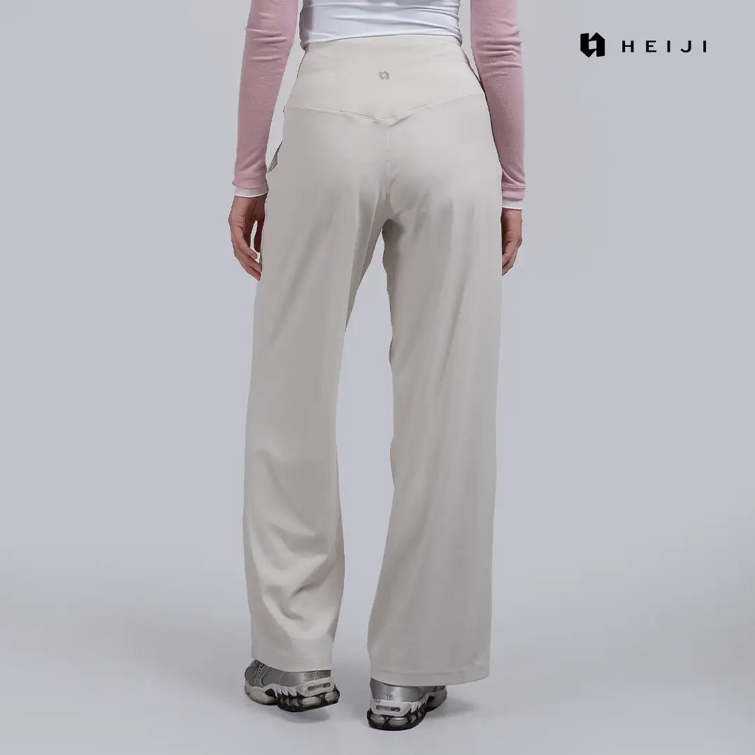 HEIJI - STYLE CloudHold Wide Pants | Celana panjang olahraga wanita casual | Ultra soft, Cooling sensation, Quick dry