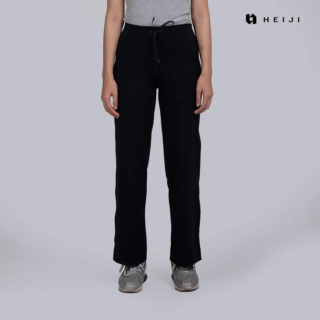 HEIJI - STYLE FlexTie Easy Pants | Celana Olahraga Wanita Casual | Side pocket, moisture wicking, breathable
