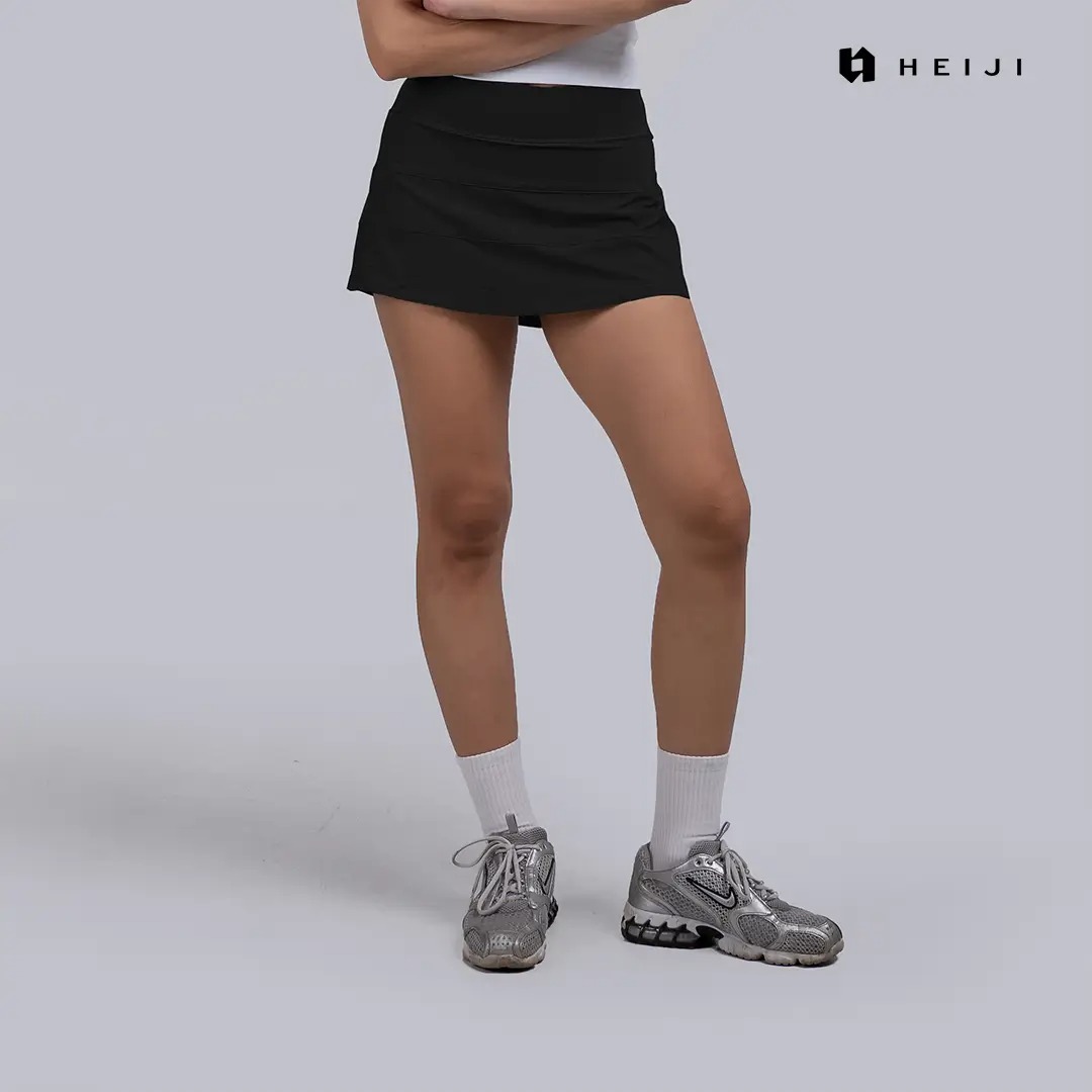 HEIJI - COURT Lightweight Mini Skirt | Rok olahraga wanita tenis padel | Airy feel, soft & stretchy