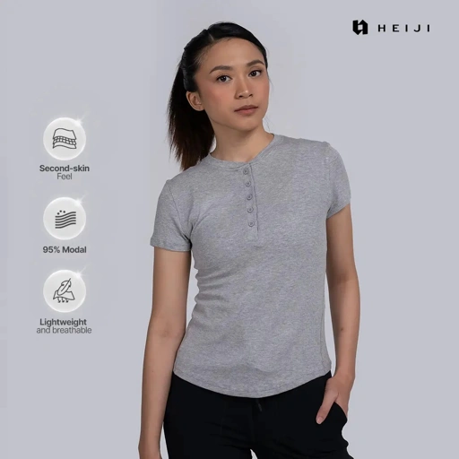 HEIJI - SoftMuse Button Tee