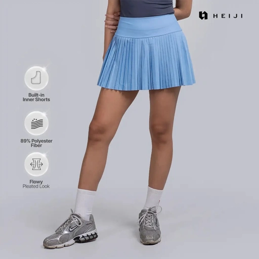 HEIJI - Varsity High Pleated Skirt