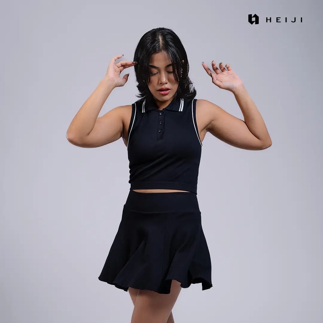 HEIJI - COURT SoftPace Polo | baju polo olahraga wanita tenis padel | Knit fabric, Nylon, Second skin feel