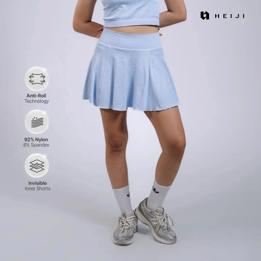 HEIJI - SoftPace Skirt | Flare Sport Skirt with Built-in Shorts | Breathable & Comfy
