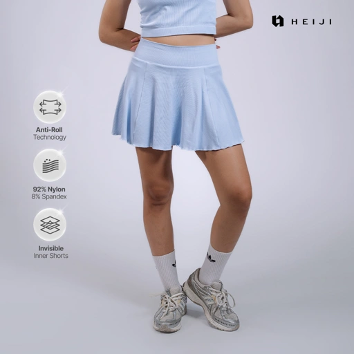 Image of HEIJI - SoftPace Skirt | Flare Sport Skirt with Built-in Shorts | Breathable & Comfy