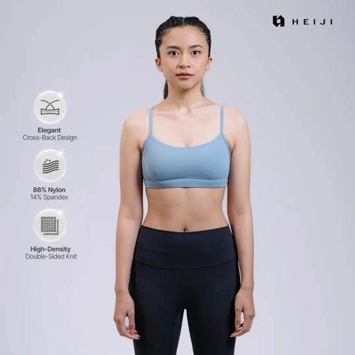 HEIJI - Soft Motion Bra Top | Cross-strap Bra Adjustable | Breathable & Comfy
