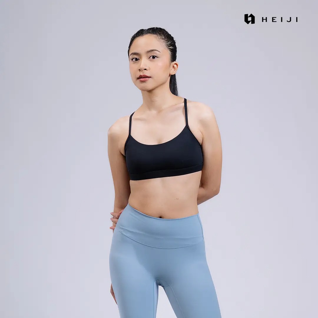 HEIJI - FLOW Soft Motion Bra Top | Sports bra olahraga wanita yoga pilates | Quick dry, Moisture wicking, medium push up