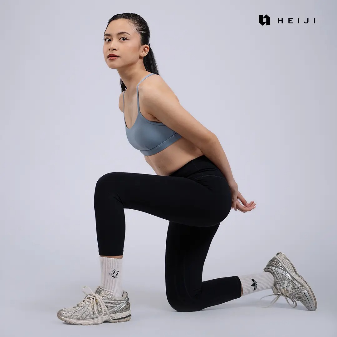HEIJI - FLOW Soft Motion Bra Top | Sports bra olahraga wanita yoga pilates | Quick dry, Moisture wicking, medium push up