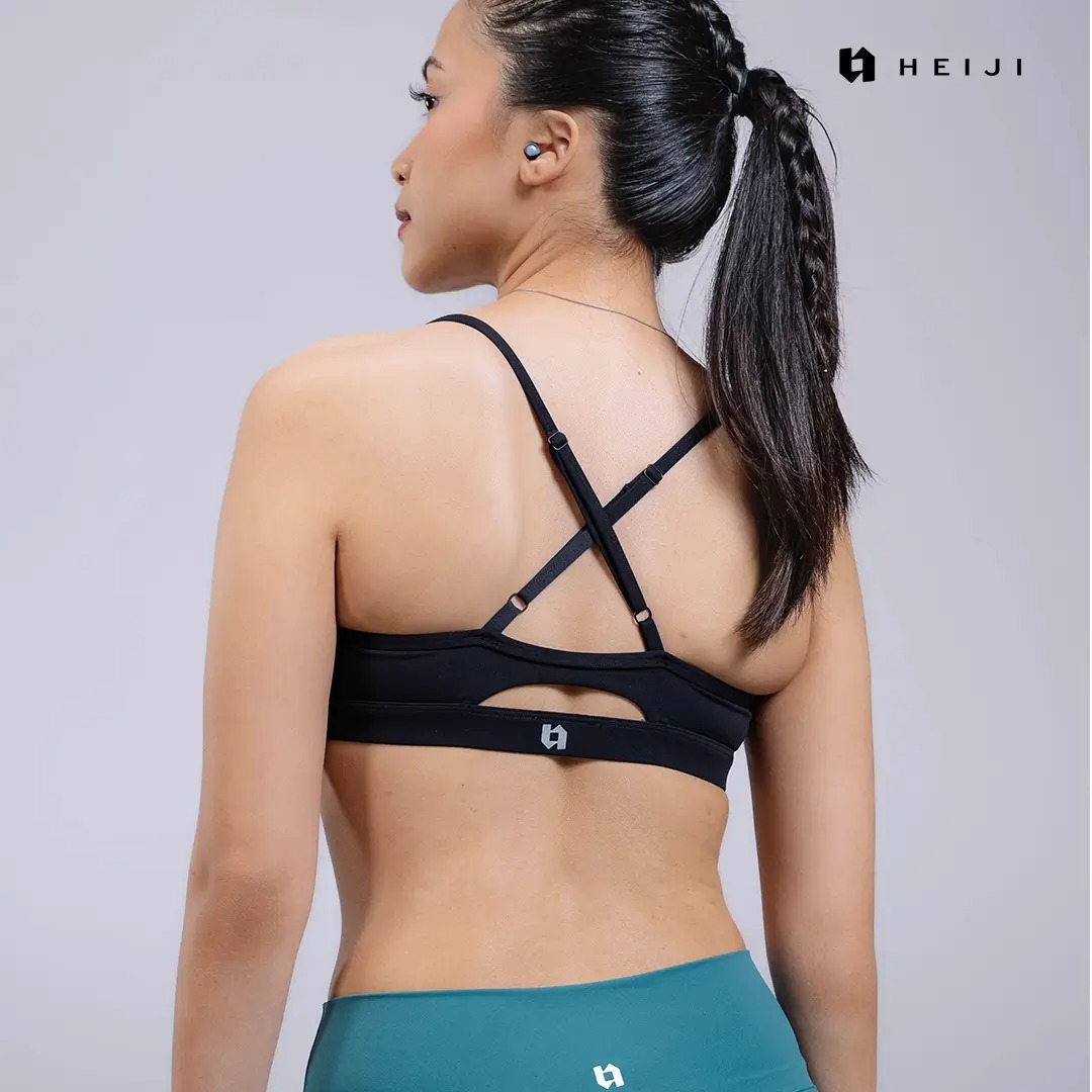 HEIJI - FLOW Soft Motion Bra Top | Sports bra olahraga wanita yoga pilates | Quick dry, Moisture wicking, medium push up