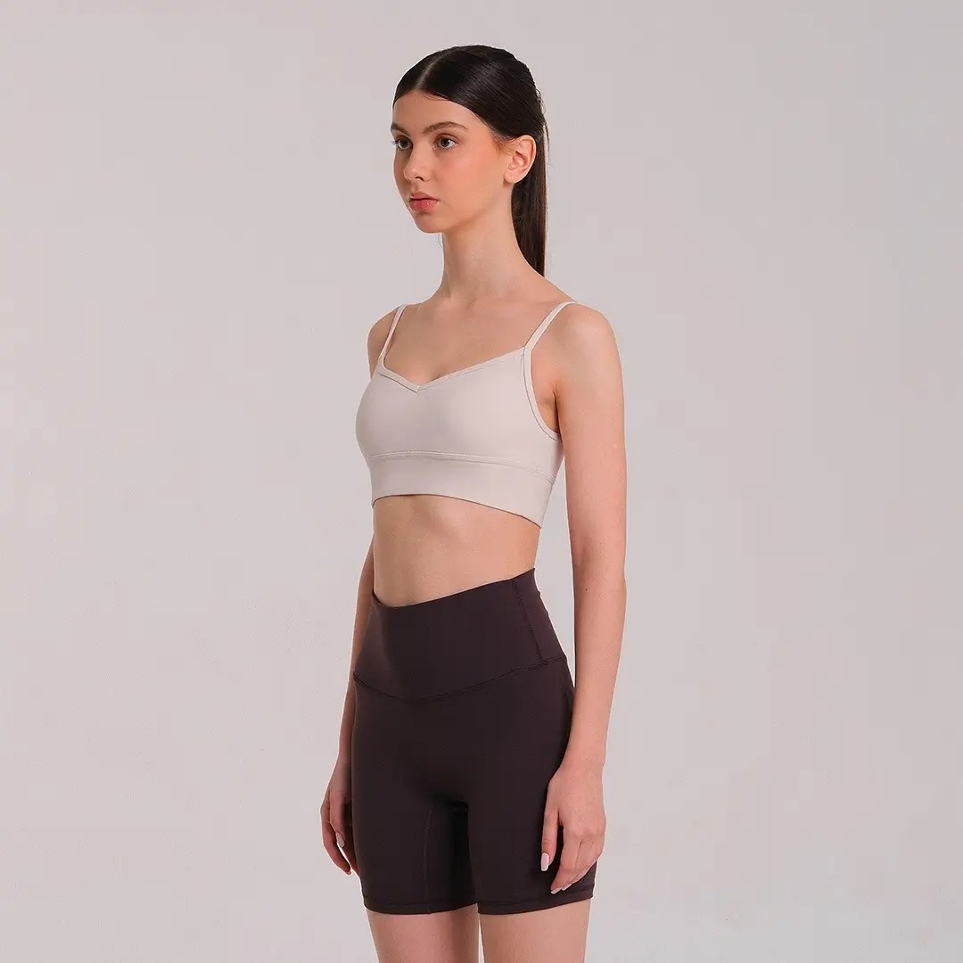 HEIJI - FLOW Seamless Sport Bra Push Up | Bra olahraga wanita yoga pilates | Push up effect, Comfortable strap, Breathable