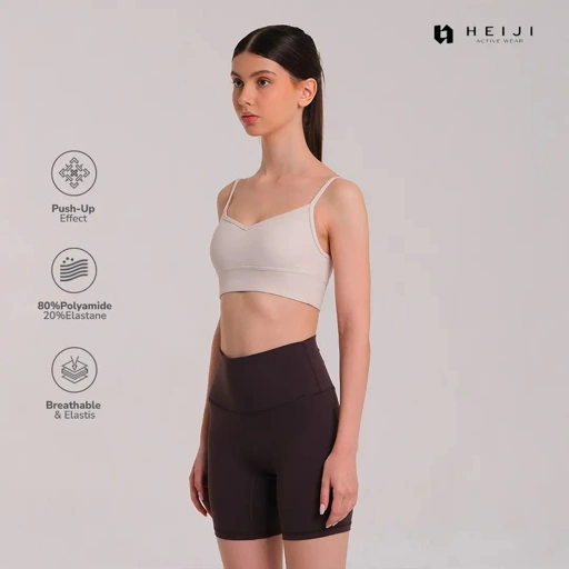 Image of HEIJI - Seamless Sport Bra Push Up - Pakaian Olahraga Wanita Kekuatan Tinggi
