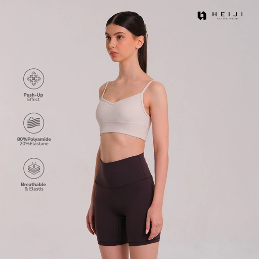 Image of HEIJI - Seamless Sport Bra Push Up - Pakaian Olahraga Wanita Kekuatan Tinggi