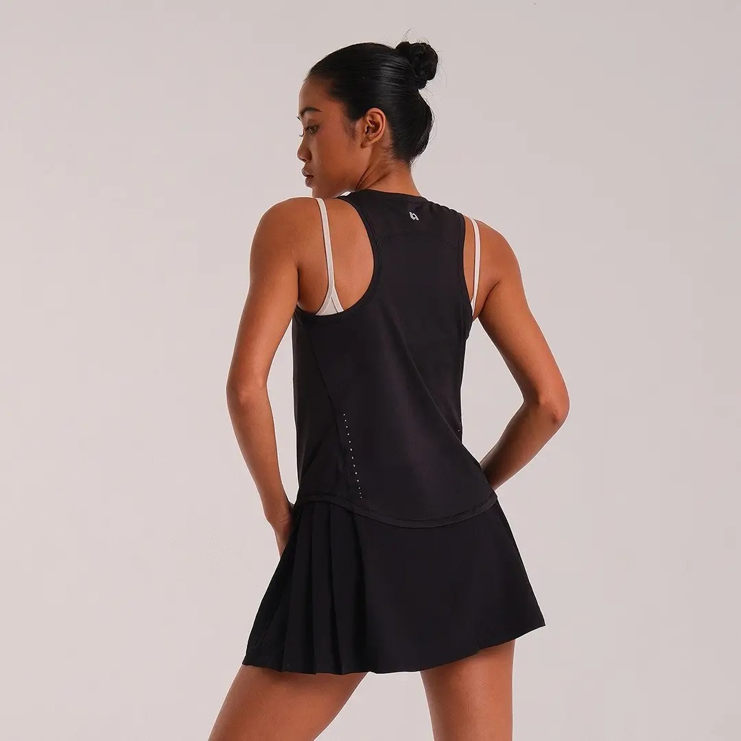 HEIJI - COURT Sleeveless Side-Tie Tank Top | Tank top olahraga wanita ikat samping yoga pilates | Adjustable fit, Breathable, Quick dry