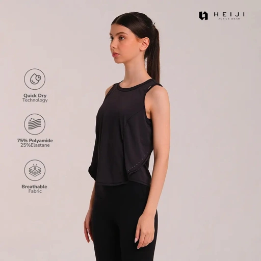 Image of HEIJI - Tanktop Slimfit Quick Dry - Atasan Olahraga Wanita