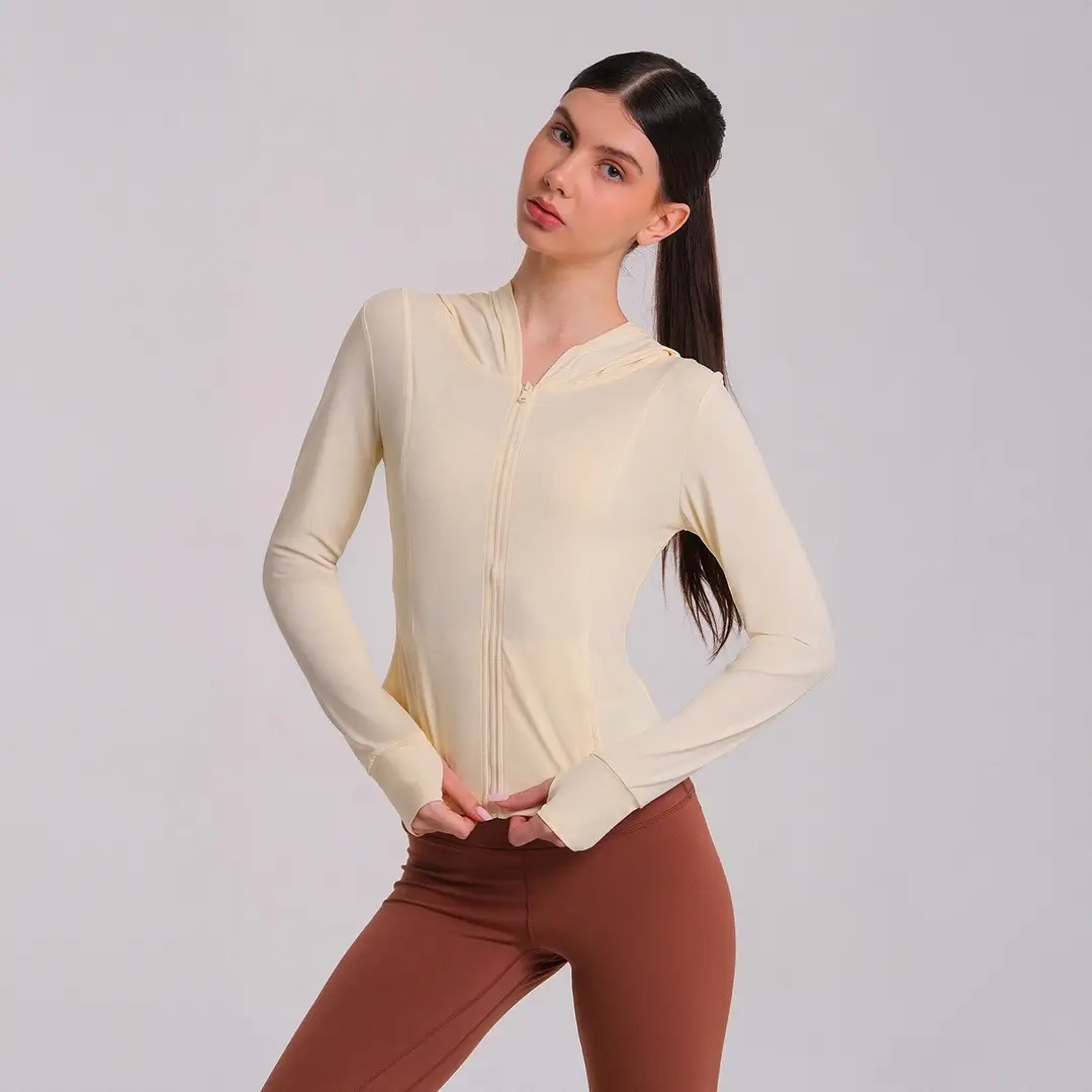 HEIJI - STYLE Hooded Jacket SPF 50+ Women | Jaket olahraga wanita anti UV running casual | Quick dry, Moisture wicking & Slimming silhoutte