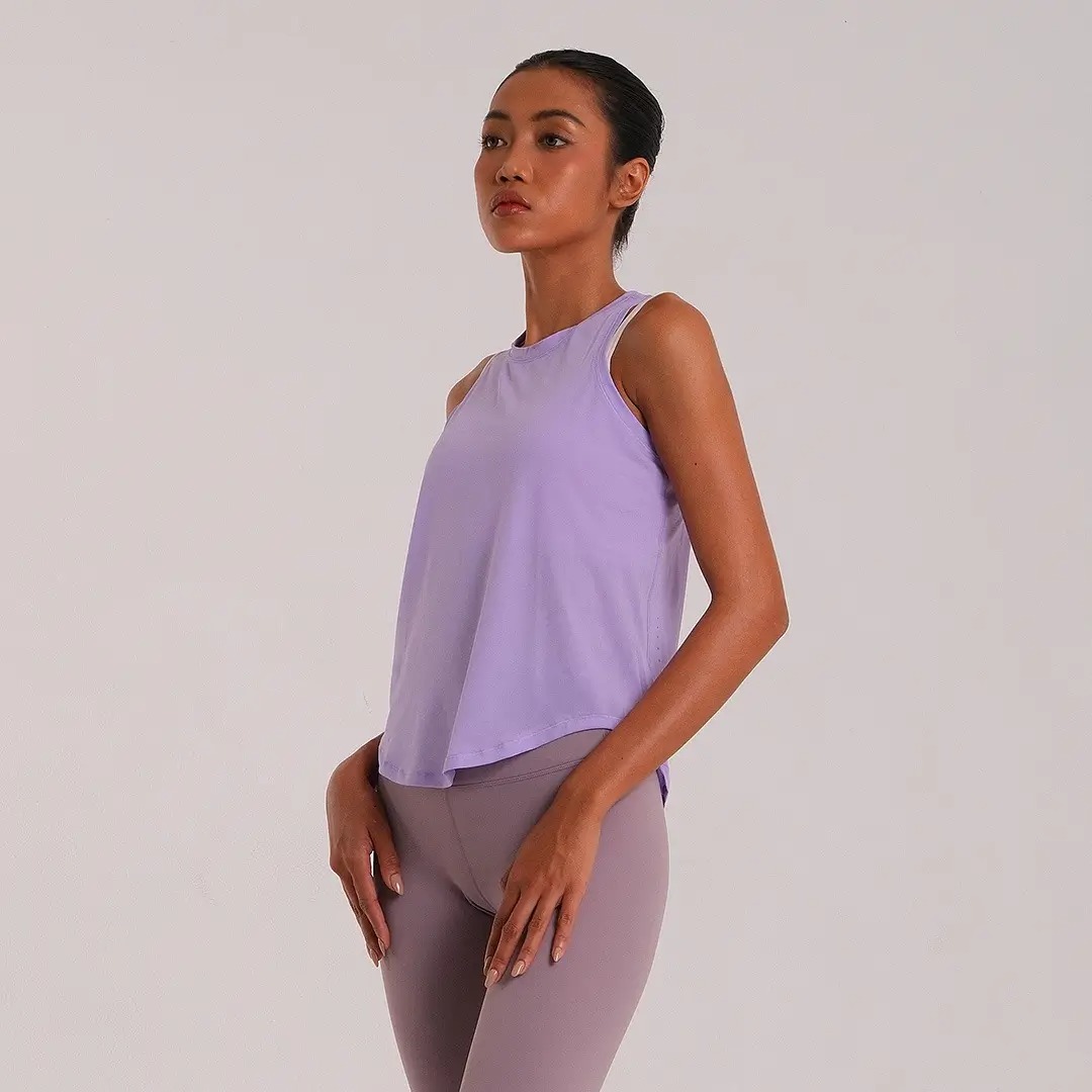 HEIJI - COURT Sleeveless Side-Tie Tank Top | Tank top olahraga wanita ikat samping yoga pilates | Adjustable fit, Breathable, Quick dry