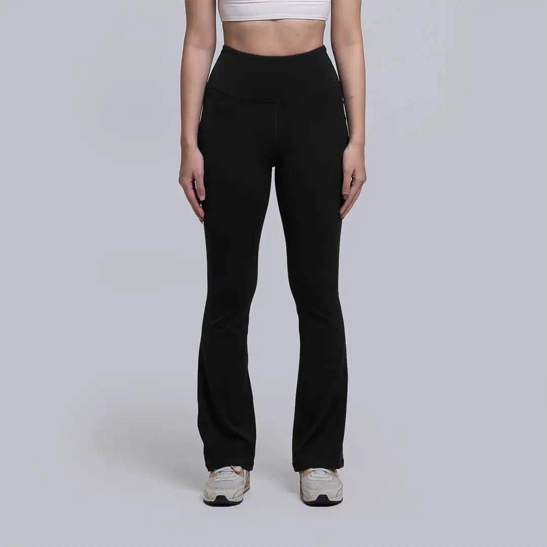 HEIJI - STYLE High Comfort Flares-Soft | Legging panjang flare wanita tenis padel | 4 way stretch, Durable, Soft skin sensation