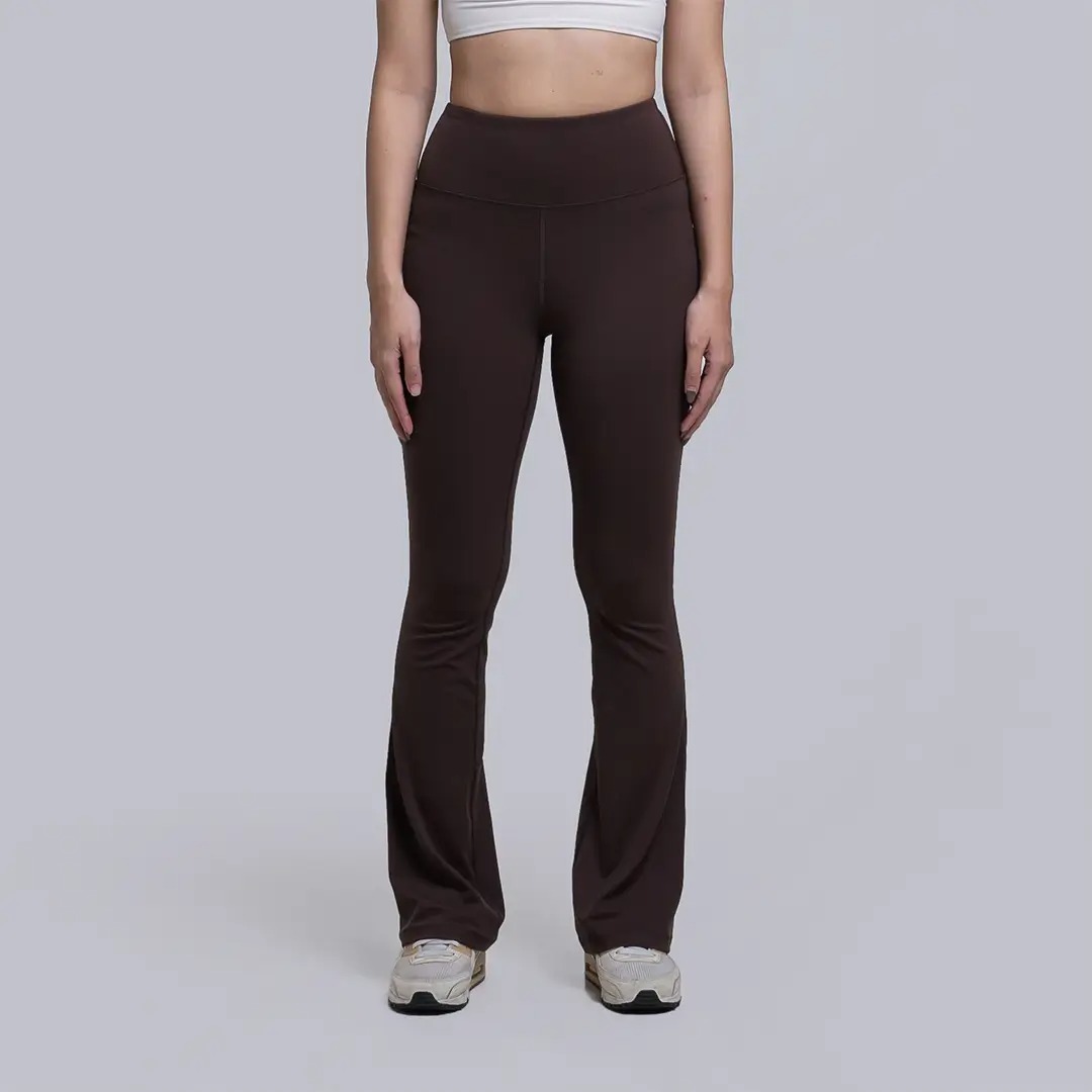 HEIJI - STYLE High Comfort Flares-Soft | Legging panjang flare wanita tenis padel | 4 way stretch, Durable, Soft skin sensation