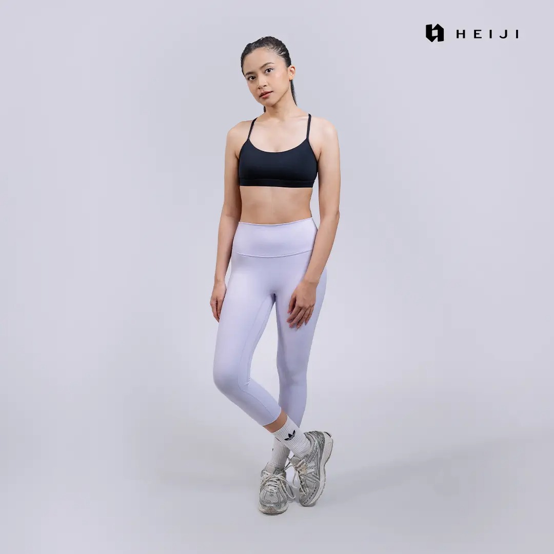 HEIJI - FLOW Framing Fit 7/8 Leggings | Legging wanita 7/8 Nylon yoga pilates | Ultra soft, Lifting, Squat proof