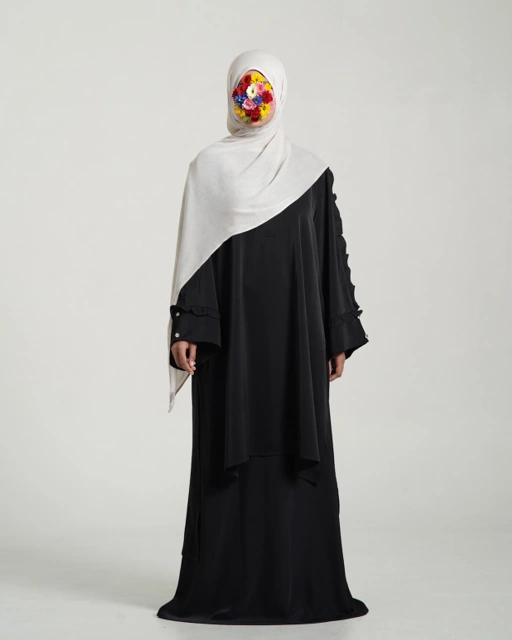 Image of Eshaluna Tunik + Skirt One Set Melayu Black 