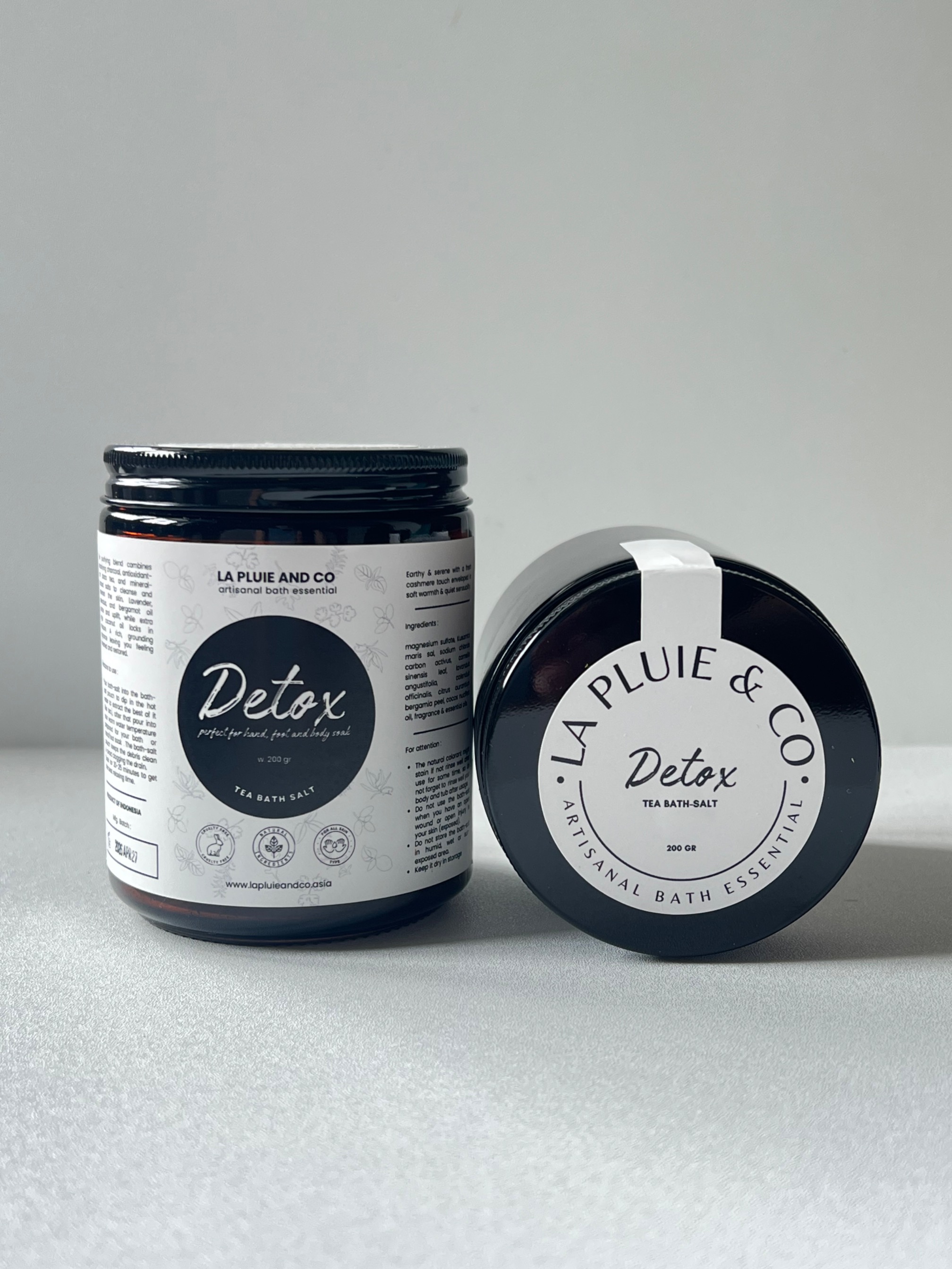Tea Bath Salt - DETOX (with Black Tea)