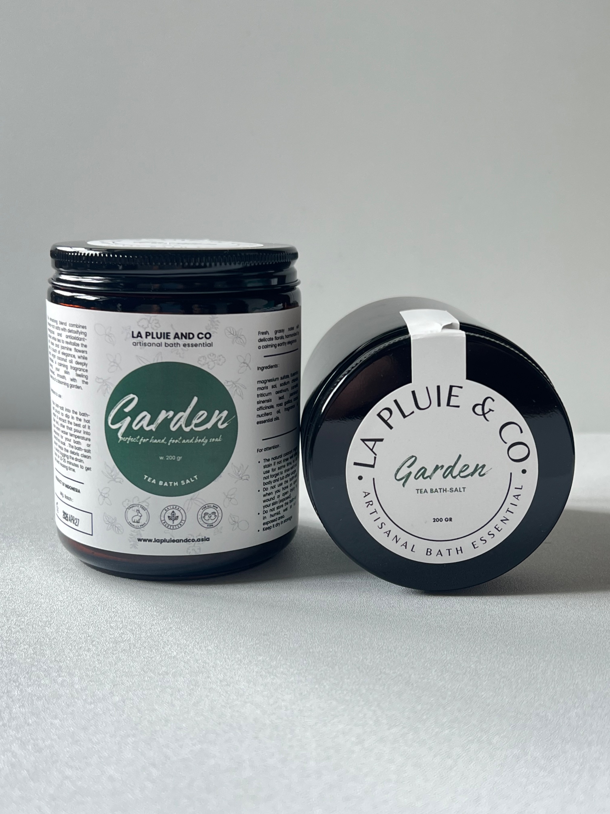 Tea Bath Salt - GARDEN (with White Tea) 