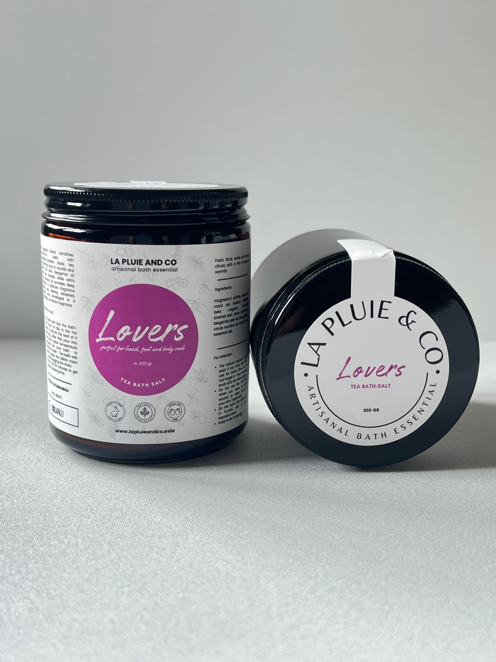 Tea Bath Salt - LOVERS (with Black Tea)