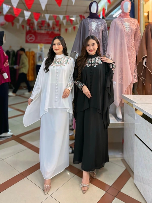Image of Carissa Dress Ceruty Bordir – Anggun & Stylish