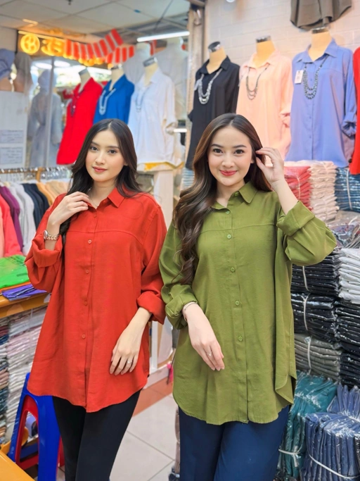 Image of ARUNA SHIRT - Kemeja Polinosik Elegant Look