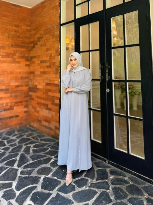 Image of Adelia Dress Ceruty  Elegance - Payet Swarovski Jepang & Bordir Tille