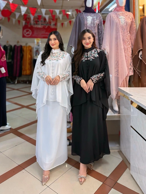 Image of Carissa Dress Ceruty Bordir – Anggun & Stylish