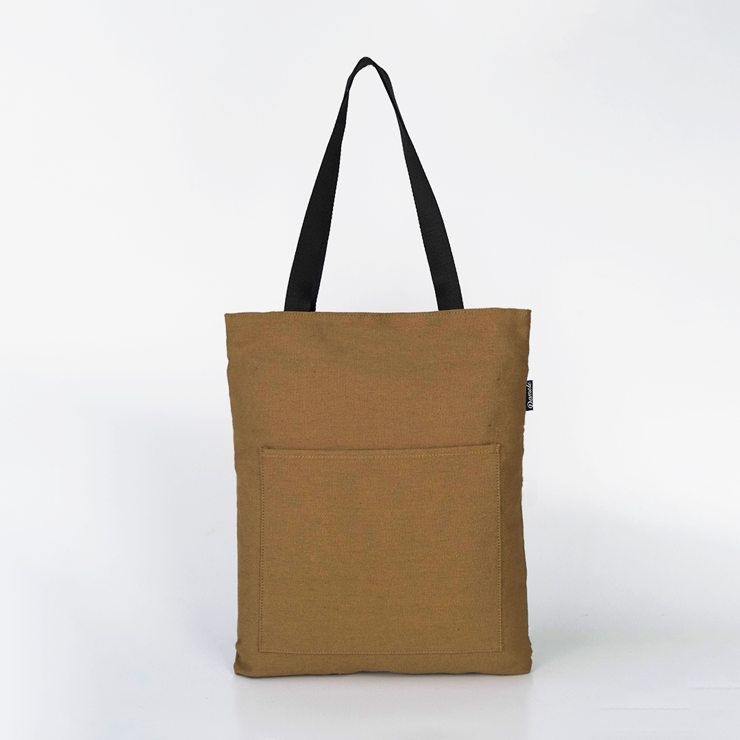 Pamole - Tote Bag Kanvas Penutup Resleting Totebag Kuliah Totebag Kerja - Unisex - Arel Series