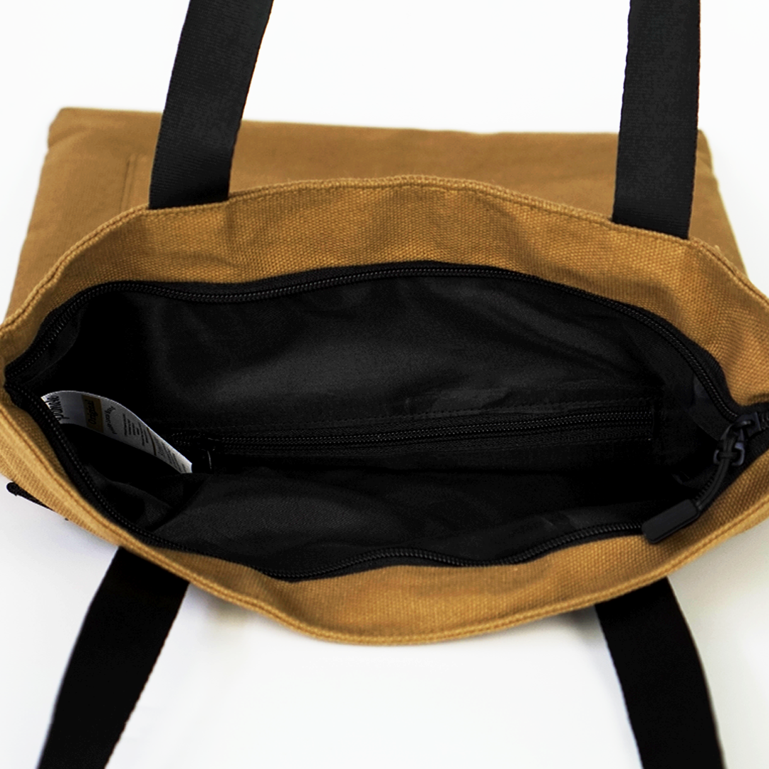 Pamole - Tote Bag Kanvas Penutup Resleting Totebag Kuliah Totebag Kerja - Unisex - Arel Series