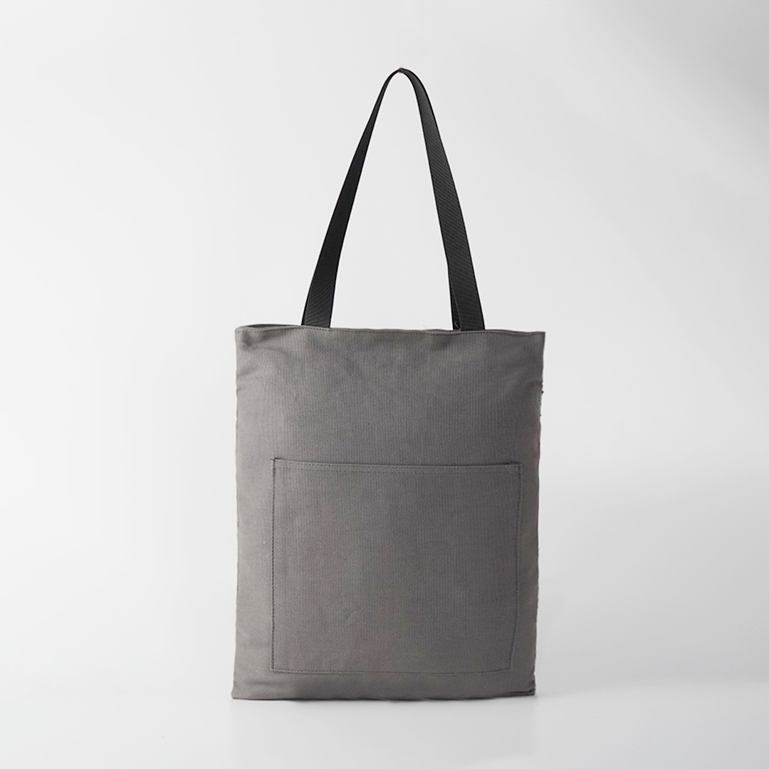Pamole - Tote Bag Kanvas Penutup Resleting Totebag Kuliah Totebag Kerja - Unisex - Arel Series