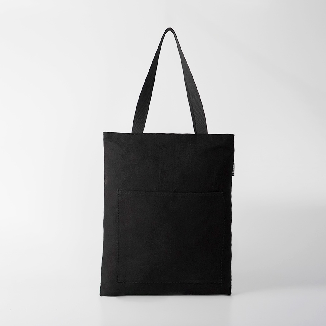 Pamole - Tote Bag Kanvas Penutup Resleting Totebag Kuliah Totebag Kerja - Unisex - Arel Series