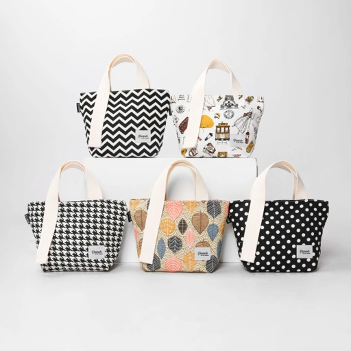 Image of Pamole Pouch Travelling Mini Totebag Bahan Kanvas - Shara Series