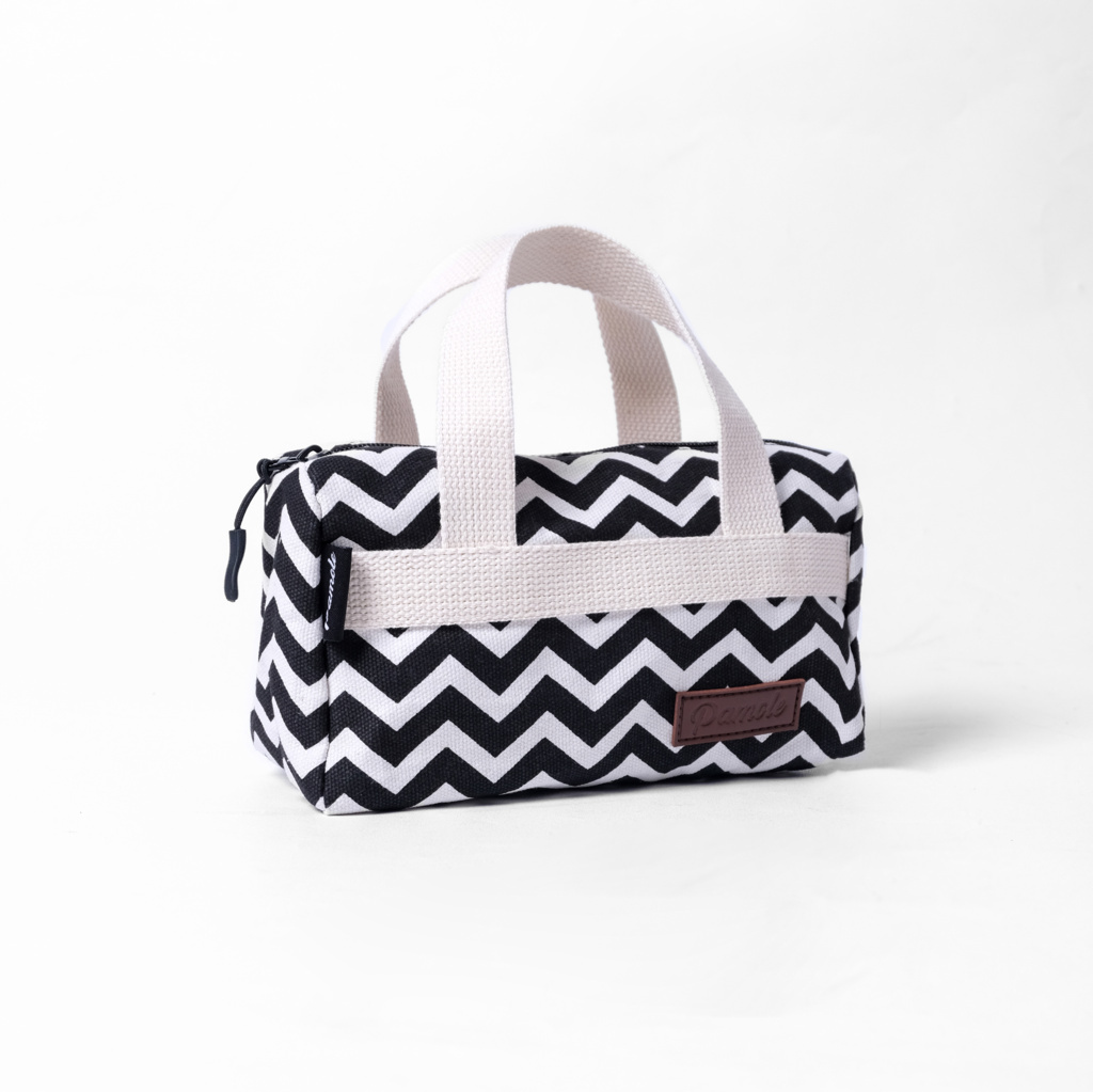 Pamole Pouch Dompet Travelling Bahan Kanvas Penutup Resleting - PMU 3
