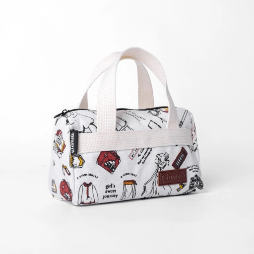 Image of Pamole Pouch Dompet Travelling Bahan Kanvas Motif Penutup Resleting - PMU 1