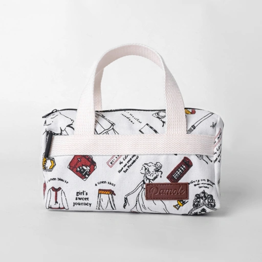 Image of Pamole Pouch Dompet Travelling Bahan Kanvas Motif Penutup Resleting - PMU 1