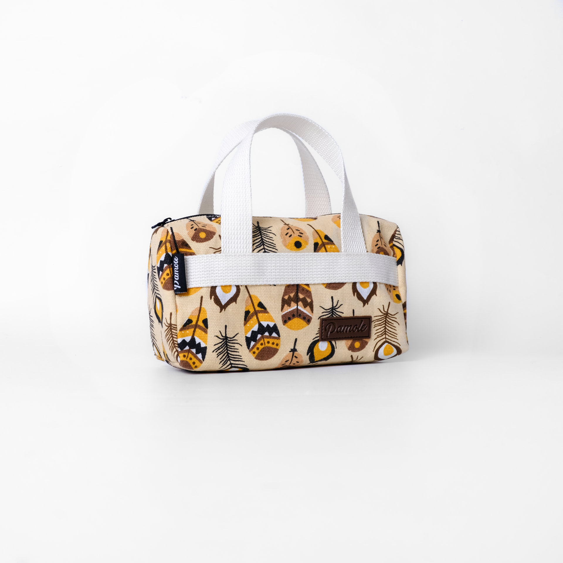 Pamole Pouch Dompet Travelling Bahan Kanvas Motif Penutup Resleting - PMU 1