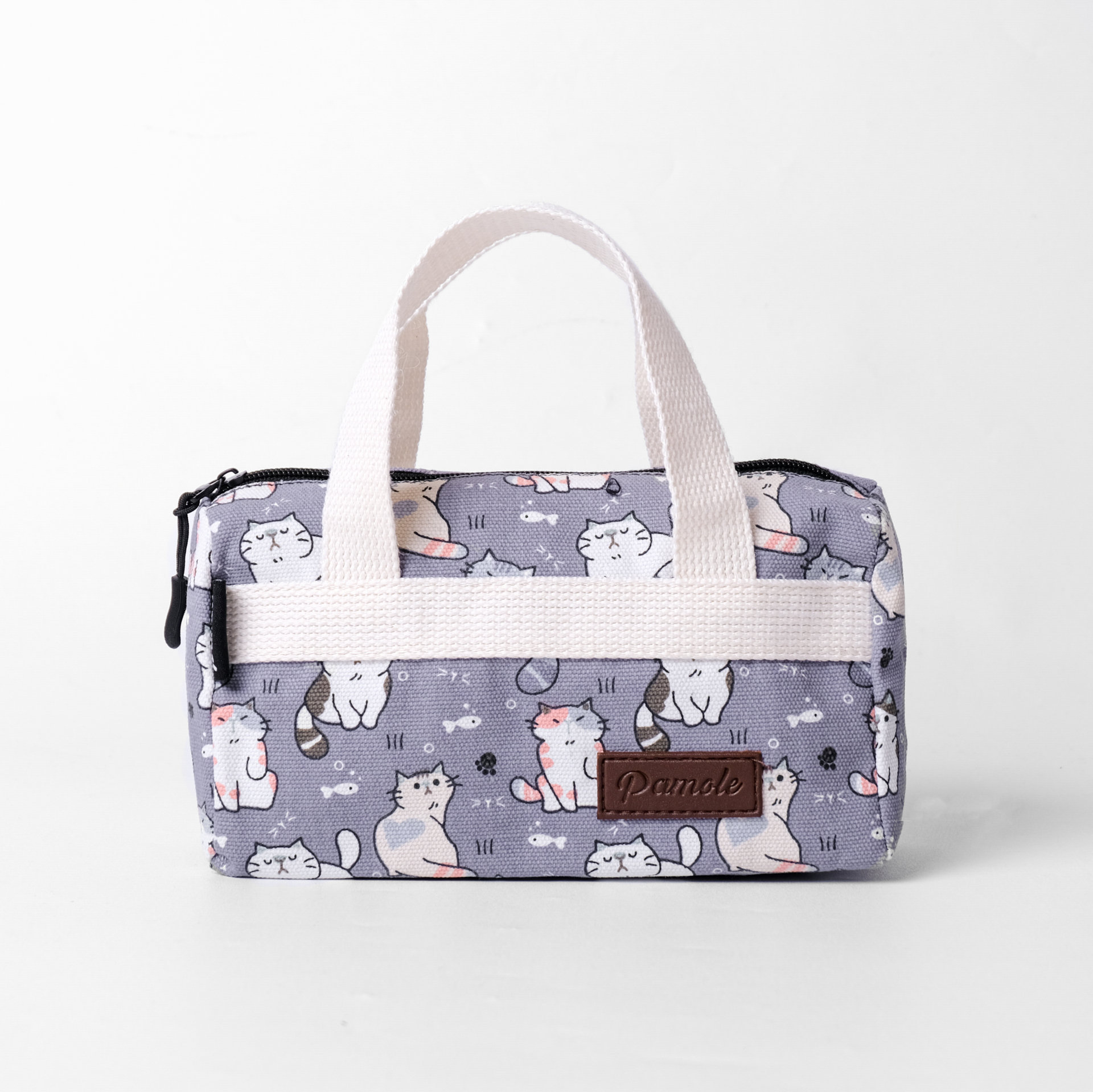 Pamole Pouch Dompet Travelling Bahan Kanvas Motif Penutup Resleting - PMU 1