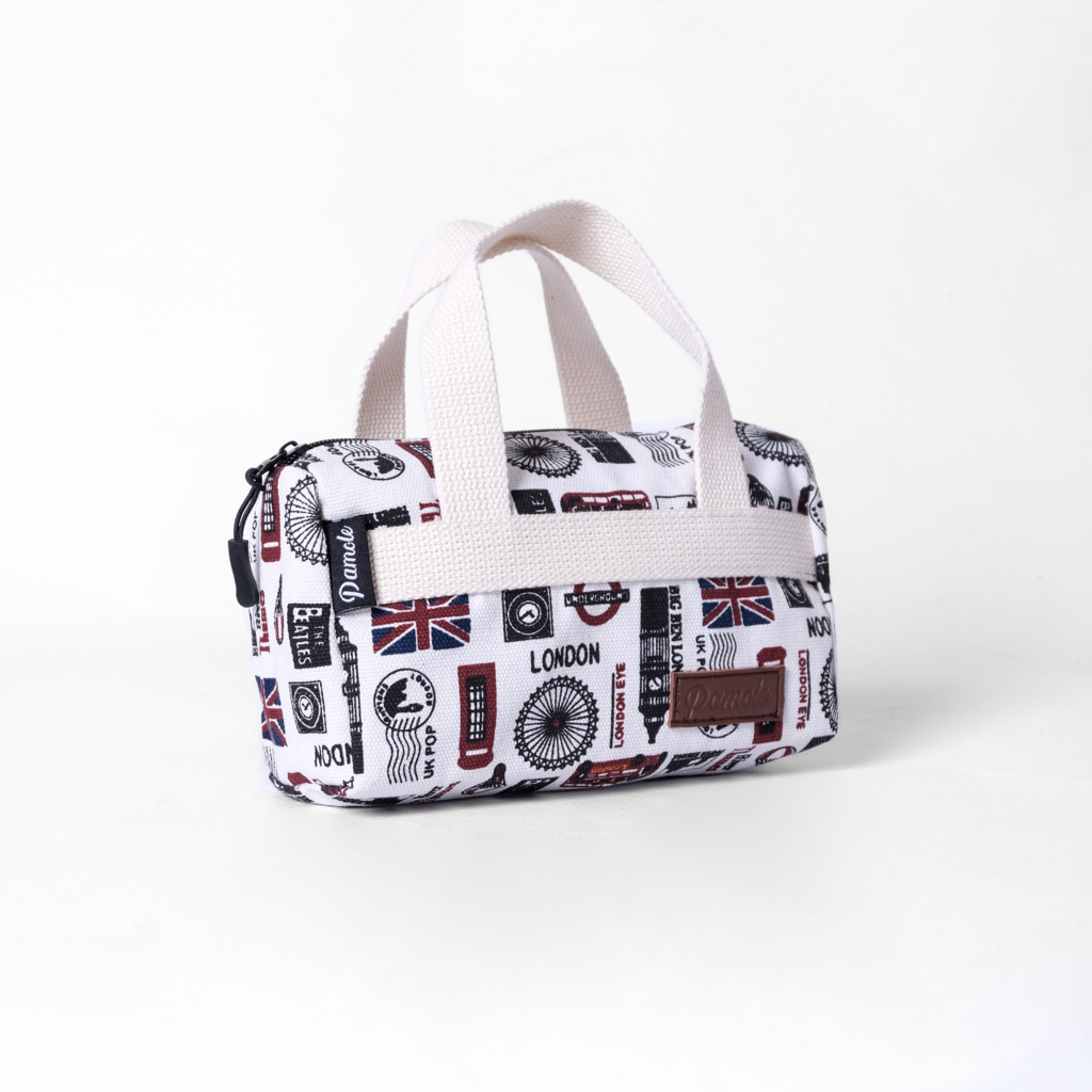 Pamole Pouch Dompet Travelling Bahan Kanvas Penutup Resleting - PMU 2
