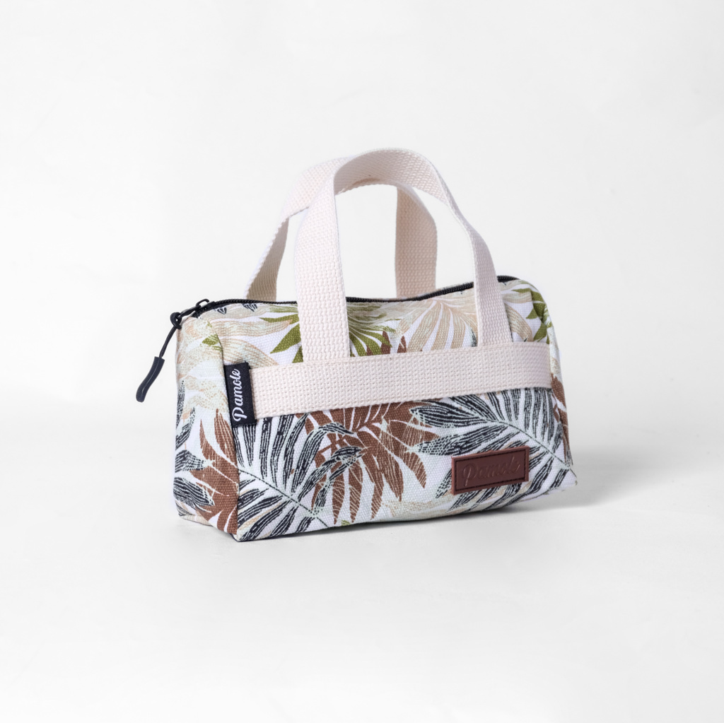 Pamole Pouch Dompet Travelling Bahan Kanvas Penutup Resleting - PMU 2