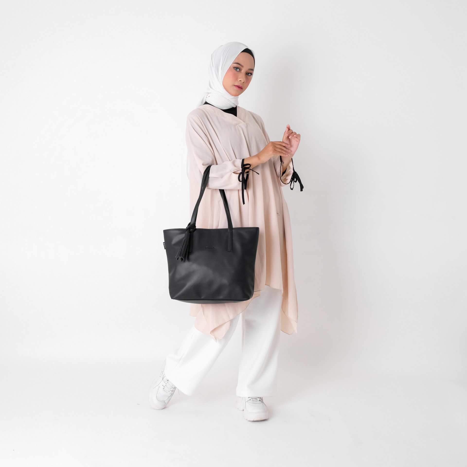 Pamole - Tas Tote Bag Wanita Bahan Kulit Sintetis Totebag Kerja Totebag Kuliah - Volen Series